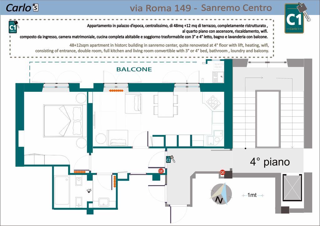 Carlo'S B149C - Sanremo Center Suite - Da Carlo - Eksteriør billede